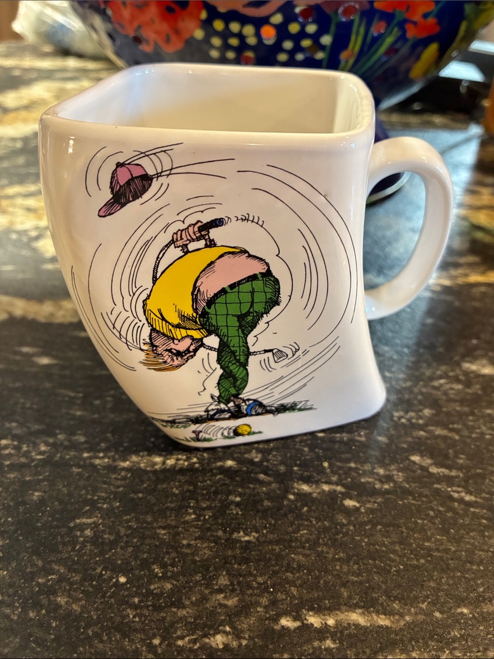 Vintage 1991 Golf Coffee Mug Twisted Design